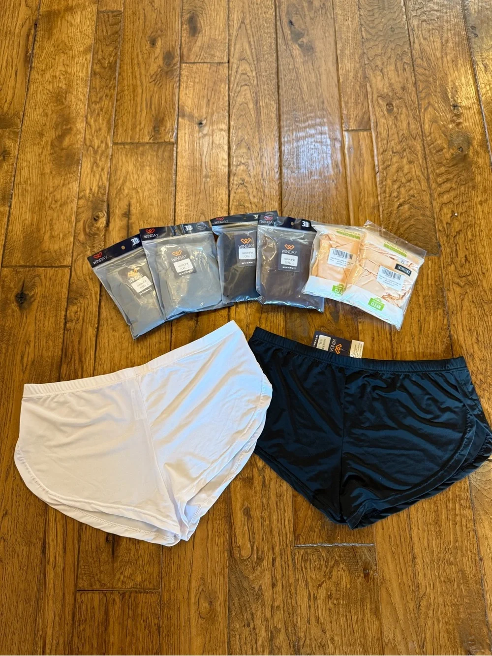 8 for 1 Men Boxer Brief Bundle L/XL NWT Lightweight Smooth Black White Gray Nude